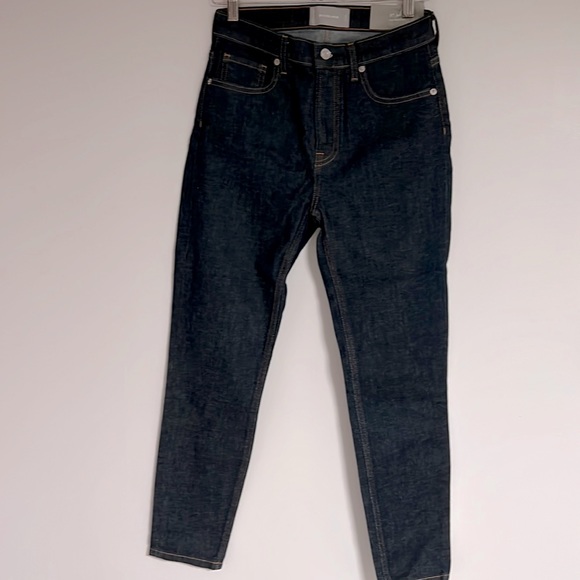 NWT Everlane High Rise Skinny Jeans in Dark Indigo - Picture 2 of 3